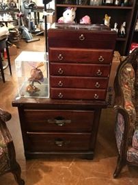 Nightstand, Jewelry Armoire, Butterfly decor