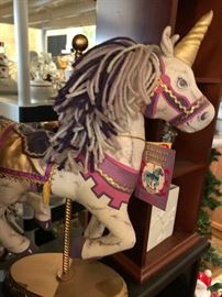 Unicorn Carousel Horse 