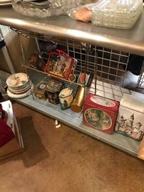 Collectible tin lunch box and other boxes