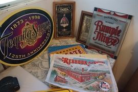 Beer signs and posters