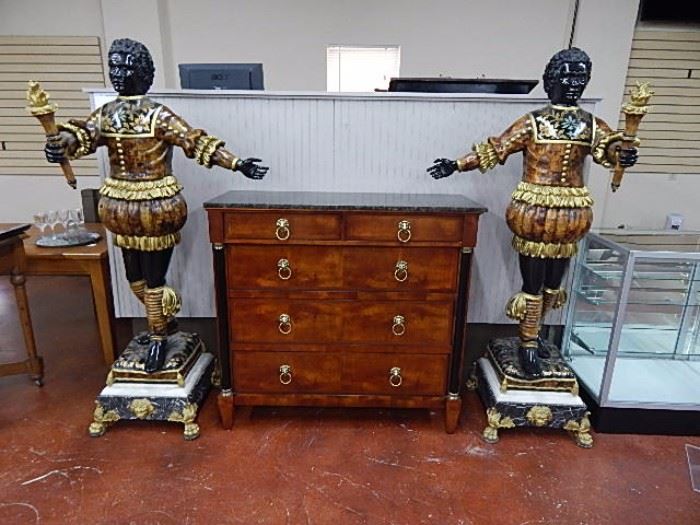 Century Furn. NC, Marble Top Chest