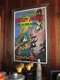 "Mickey Mouse in Ye Olden Days" One-of-a-Kind Original Painting by Bruce Lakofka, noted Commercial Artist 