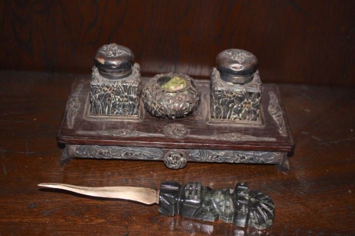 Inkwells and Letter Opener
