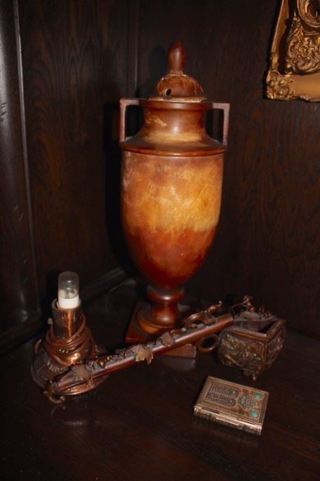 Vintage Urn and other Decorative Items