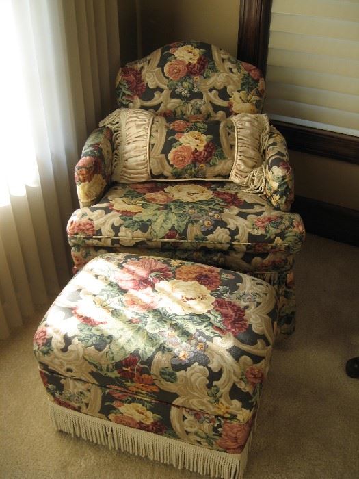 Small Chair with Ottoman...