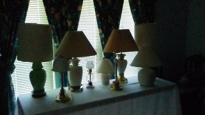 Lamps, vintage and Modern