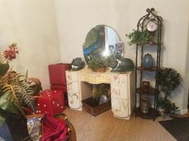 antique hand painted vanity