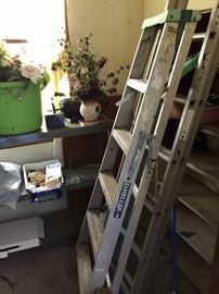 Ladder and random storage room items