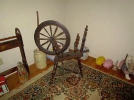 150 YR OLD SPINNING WHEEL