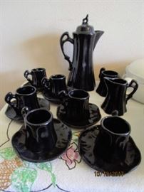 ONYX COLORED COFFEE SERVICE