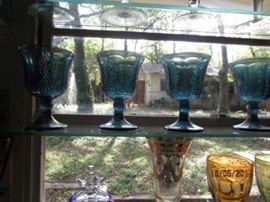 Carnival Glass goblets