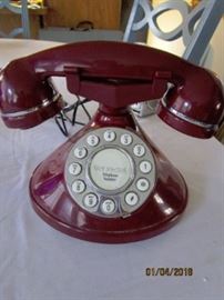 RED 'BUTTON' TELEPHONE