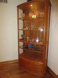 Teak display cabinet