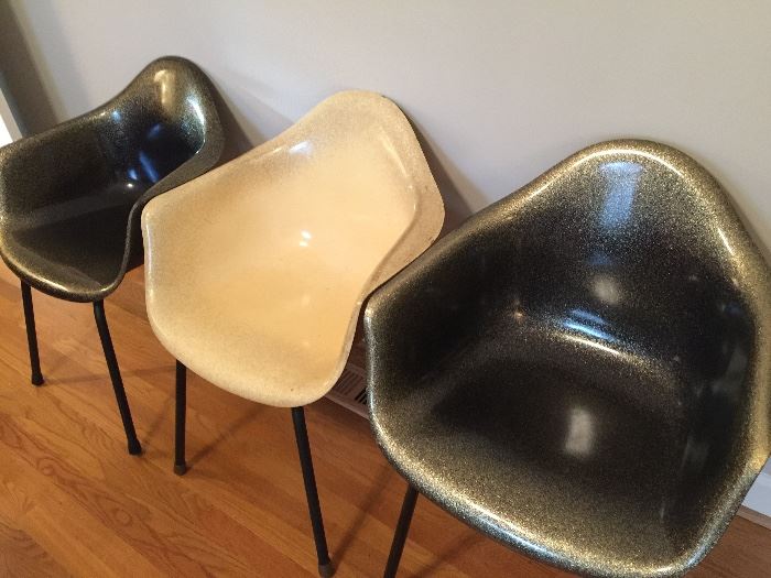 Black & White Eames Herman Miller chairs