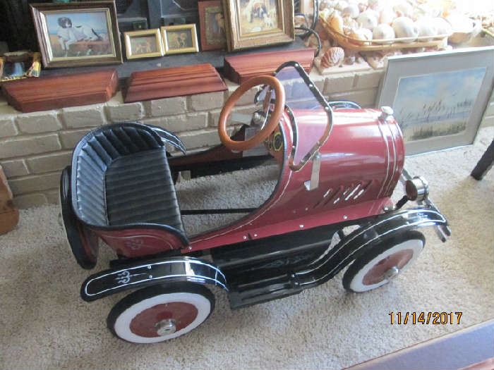 Repro antique pedal car