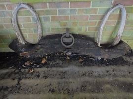 primitive double oxen yoke