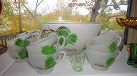 Punch Bowl and cup set 