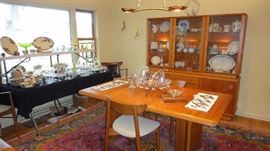 Danish Modern Dining set , oriental rug