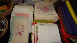 Vintage Linens, Tablecloths, Napkins, runners, doilies, blankets, quilts, 
