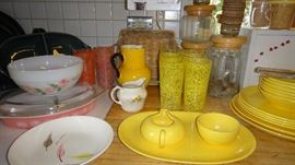 Vintage serving pieces 