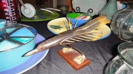 Horn Carved bird 