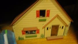 Vintage Doll House, doll house furniture 