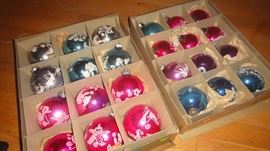 Vintage Christmas Decor, Shiny Brites 