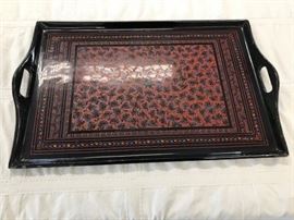 Lacquered tray