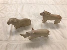 Soapstone African figurines