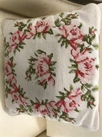 Needlepoint pillow