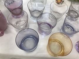 Assorted glassware