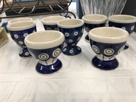 Polish Pottery egg cup -  Zaklady Ceramiczne Boleslawiec
