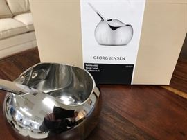 Georg Jensen stainless sugar bowl 
