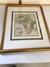 "Africa"  by Baltimore Fielding Lucas Jr - one of the most important Early American cartographers. c 1819. Fine engraved map with original hand coloring.