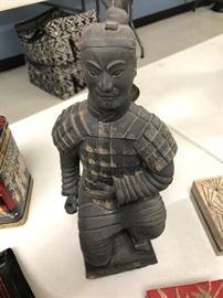Clay reproduction of terra cotta warrior