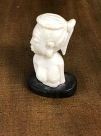 Carved African figurine