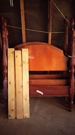 Two Twin Bed Frame Sets - Mahogany