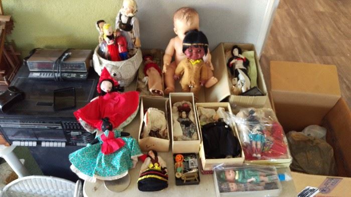 Various Dolls: Topsy Turvy, Alexander, Girl Scout/Brownie and others