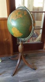 Lighted Globe on stand