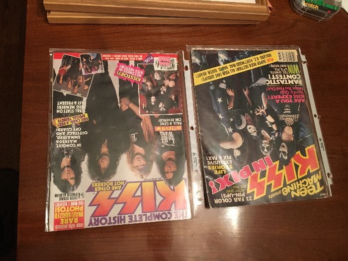 80's Kiss rock magazines 