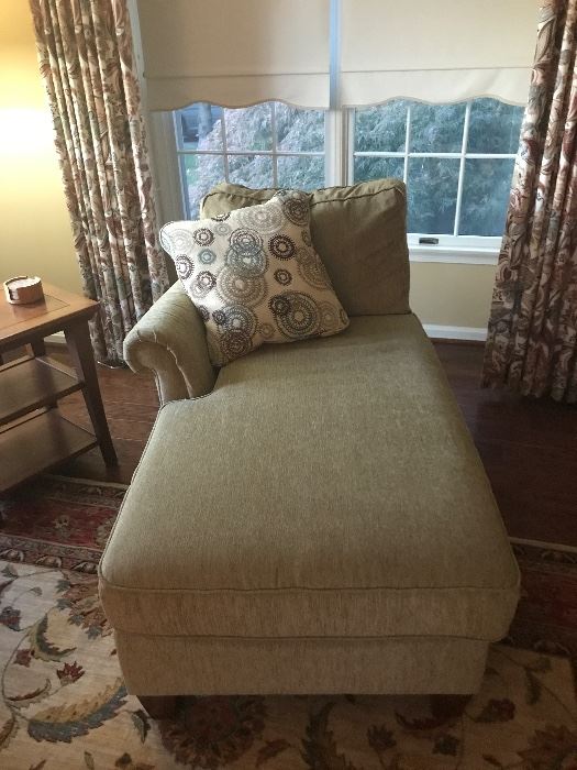 Sage Green Chaise Lounge 