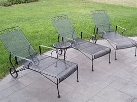 3 Chaise Lounge Chairs