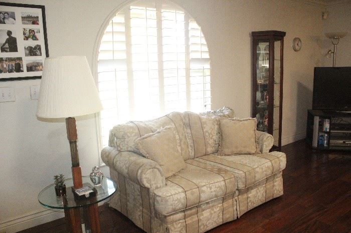 White Loveseat Couch Sofa