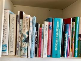 Many assorted cookbooks!