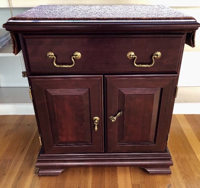 End table with drawer and storage