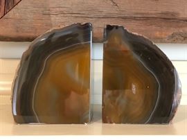 Agate bookends