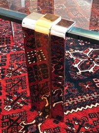 Detail of chrome, in nice condition, gold and silver