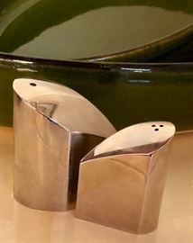 Cute stainless salt and pepper