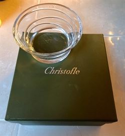 Christofle crystal wine caddy