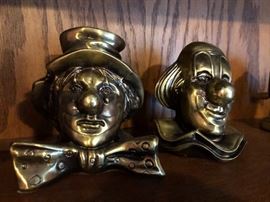 PM Craftsman Clown Bookends